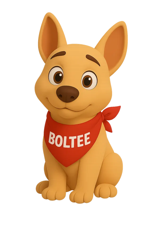 Boltee showing care for dogs